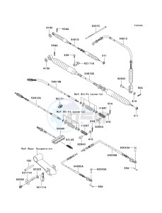 KAF 950 B [MULE 3010 DIESEL 4X4] (B7F) B6F drawing CABLES-- JK1AFDB1 6B511026 - - -