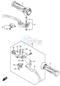 GSX-R1000 ARZ drawing HANDLE LEVER