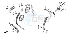 CB600F9 Europe Direct - (ED / 25K) drawing CAM CHAIN/TENSIONER