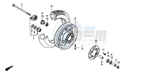 CN250 drawing FRONT WHEEL