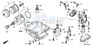 CBR600FAC drawing OIL PAN/OIL PUMP