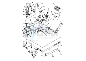 XVZ ROYAL STAR 1300 drawing REAR MASTER CYLINDER