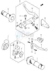 RM125 (E2) drawing HANDLE LEVER