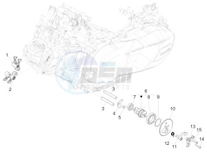 GTS 125 E4 ABS 4T SUPER (EMEA) drawing Rocking levers support unit