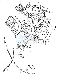 GSX750 (T-X) drawing SPEEDOMETER - TACHOMETER