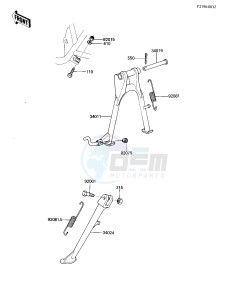 KZ 305 B [CSR BELT] (B1) [CSR BELT] drawing STANDS