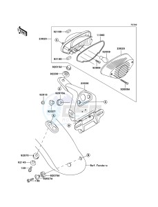 W650 EJ650-C7P GB XX (EU ME A(FRICA) drawing Taillight(s)