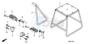 CRF450RA Europe Direct - (ED) drawing STAND/STEP