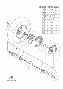 YFM700FWBD KODIAK 700 EPS (BGF1) drawing FRONT WHEEL 2