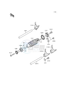 ER-6N_ABS ER650FFF XX (EU ME A(FRICA) drawing Gear Change Drum/Shift Fork(s)