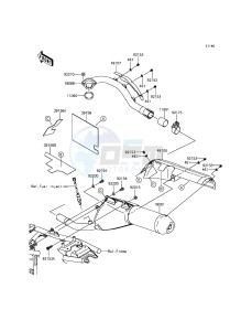 KLX250 KLX250SFF XX (EU ME A(FRICA) drawing Muffler(s)