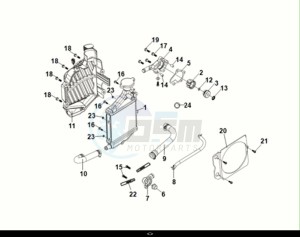 JET X 125I ABS (XH12WX-EU) (E5) (M1) drawing WATER PUMP