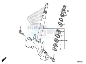 WW125EX2H WW125 E drawing STEERING STEM