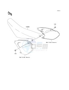 KX 250 M (M2) drawing SEAT