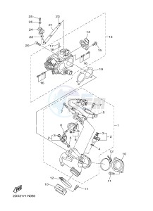 XVS950CU XV950 (1XC1) drawing INTAKE 1