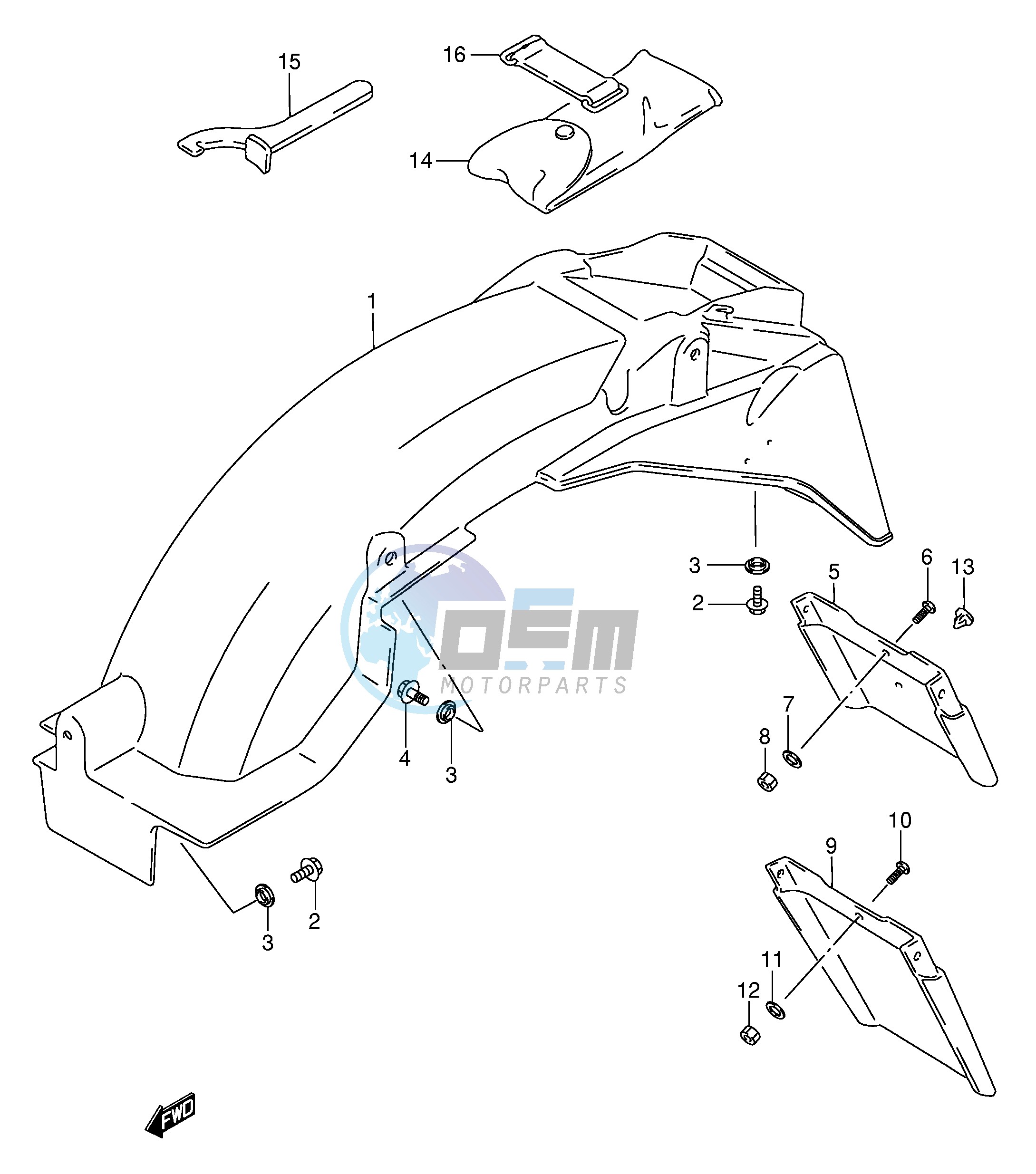 REAR FENDER (MODEL T)