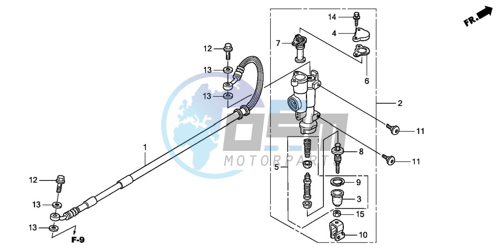 RR. BRAKE MASTER CYLINDER