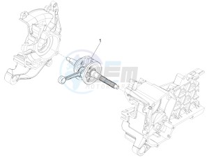 Zip 100 4T 2006-2010 drawing Crankshaft