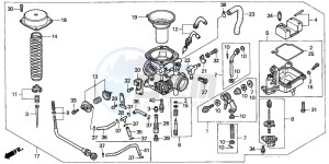 VT600CD2 drawing CARBURETOR (SINGLE)