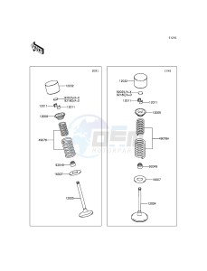 KX450F KX450FFF EU drawing Valve(s)