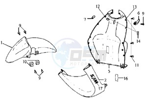 JET EURO X 50 25 KMH E2 drawing FR PLATE / FRONT FENDER