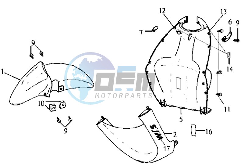 FR PLATE / FRONT FENDER