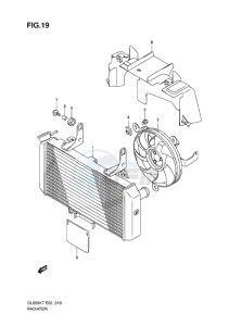 DL650 ABS V-STROM EU-UK drawing RADIATOR