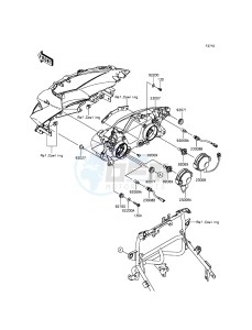 VERSYS_650 KLE650EFF XX (EU ME A(FRICA) drawing Headlight(s)