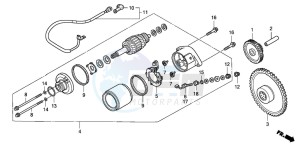 FES125 S-WING drawing STARTING MOTOR (FES1253-5)(FES1503-5)