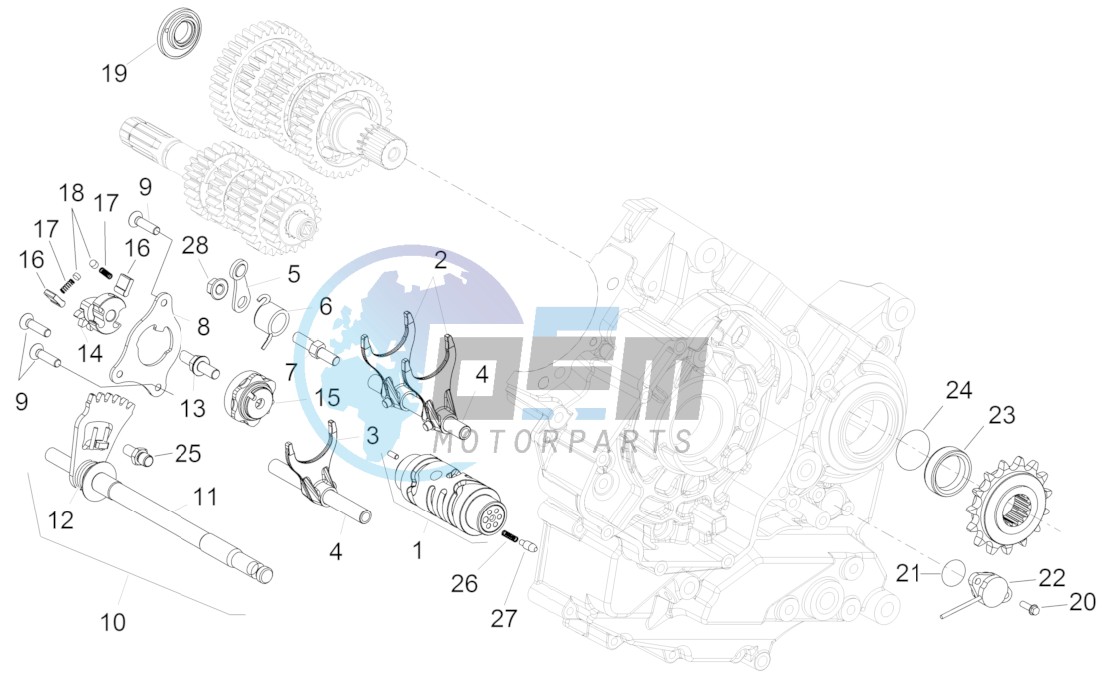 Gear box selector