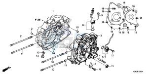 MSX125F MSX125 UK - (E) drawing CRANKCASE