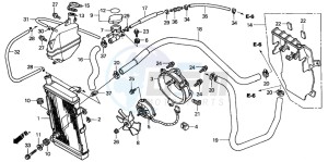 FJS600D SILVER WING drawing RADIATOR