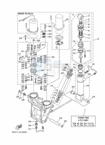 F250BETX drawing TILT-SYSTEM-1