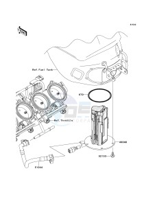 ZX 1000 E [NINJA ZX-10R] (E8F-E9FA) 0E9F drawing FUEL PUMP