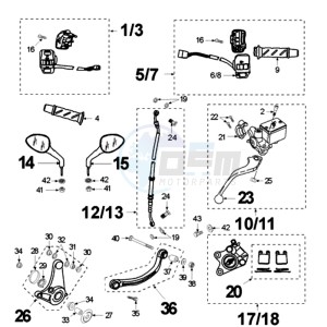 FIGHT LND FR drawing BRAKE SYSTEM *AJP*