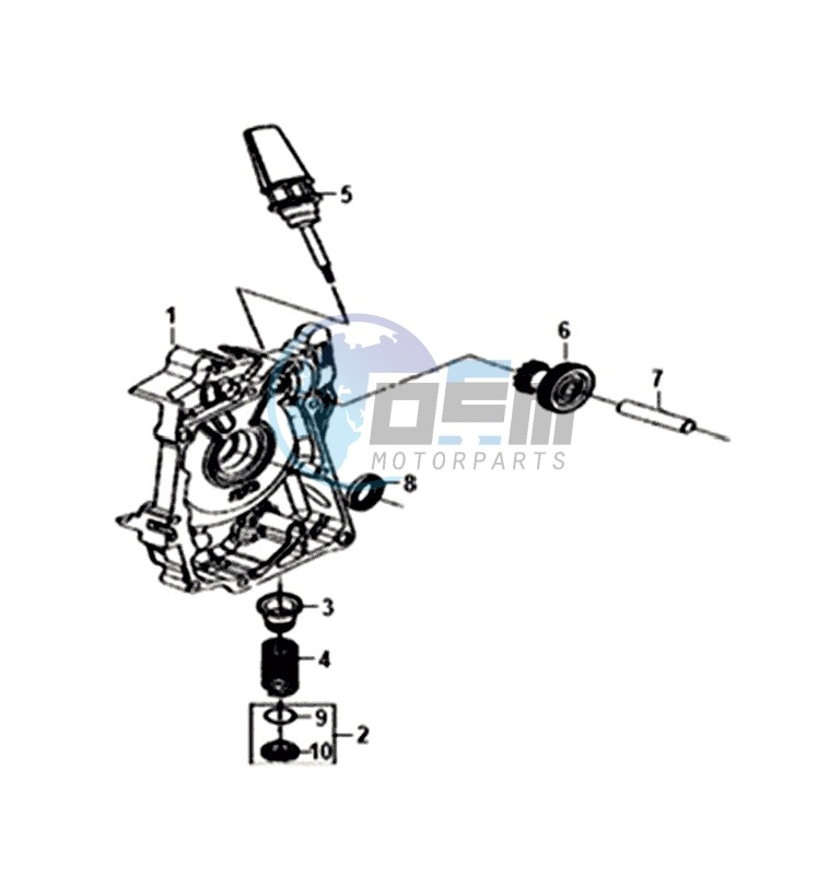 CRANKCASE  RIGHT / START MOTOR