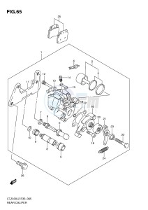 LT-Z400 (E33) drawing REAR CALIPER