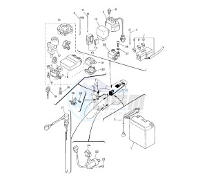 XJR 1300 drawing BATTERY