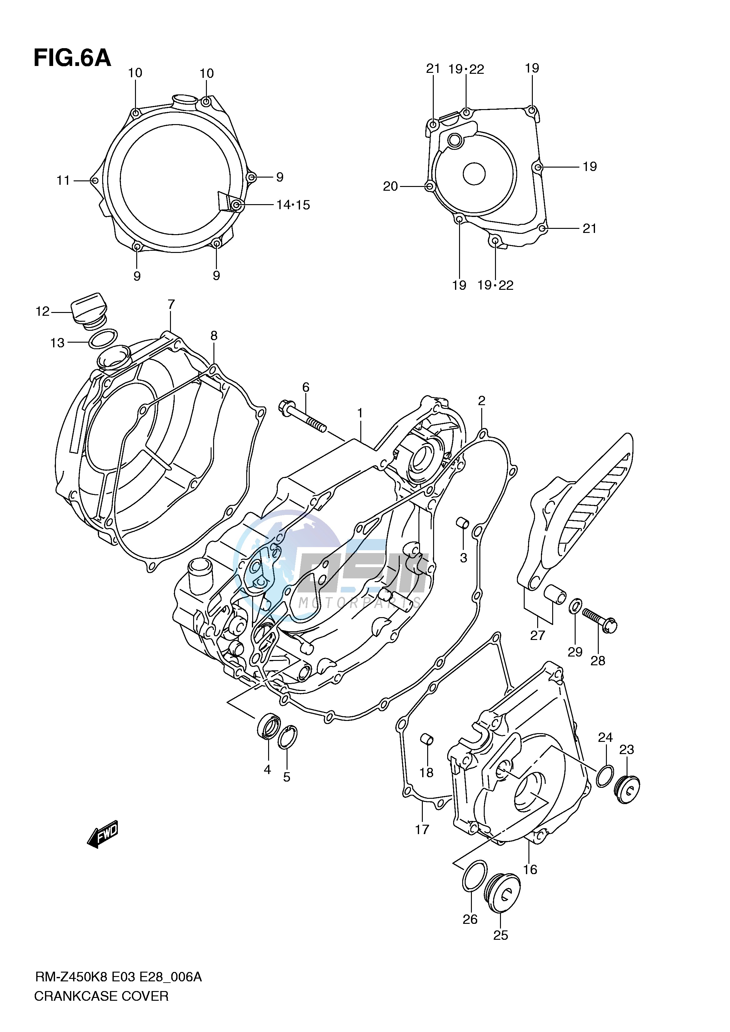 CRANKCASE COVER (RM-Z450L1)