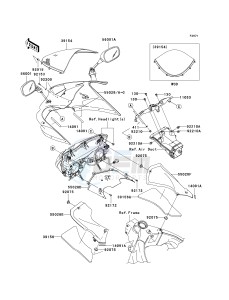 ZX 636 C [NINJA ZX-6R] (C1) C1 drawing COWLING