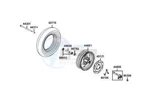 VP 50 drawing Front Wheel