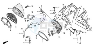 CRF250R drawing AIR CLEANER (CRF250R6/7/8)