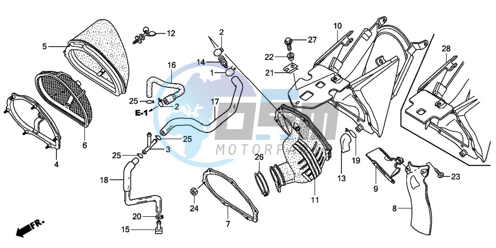 AIR CLEANER (CRF250R6/7/8)