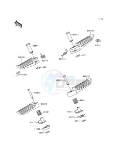 ZX 600 E [NINJA ZX-6] (E1-E3) [NINJA ZX-6] drawing FOOTRESTS