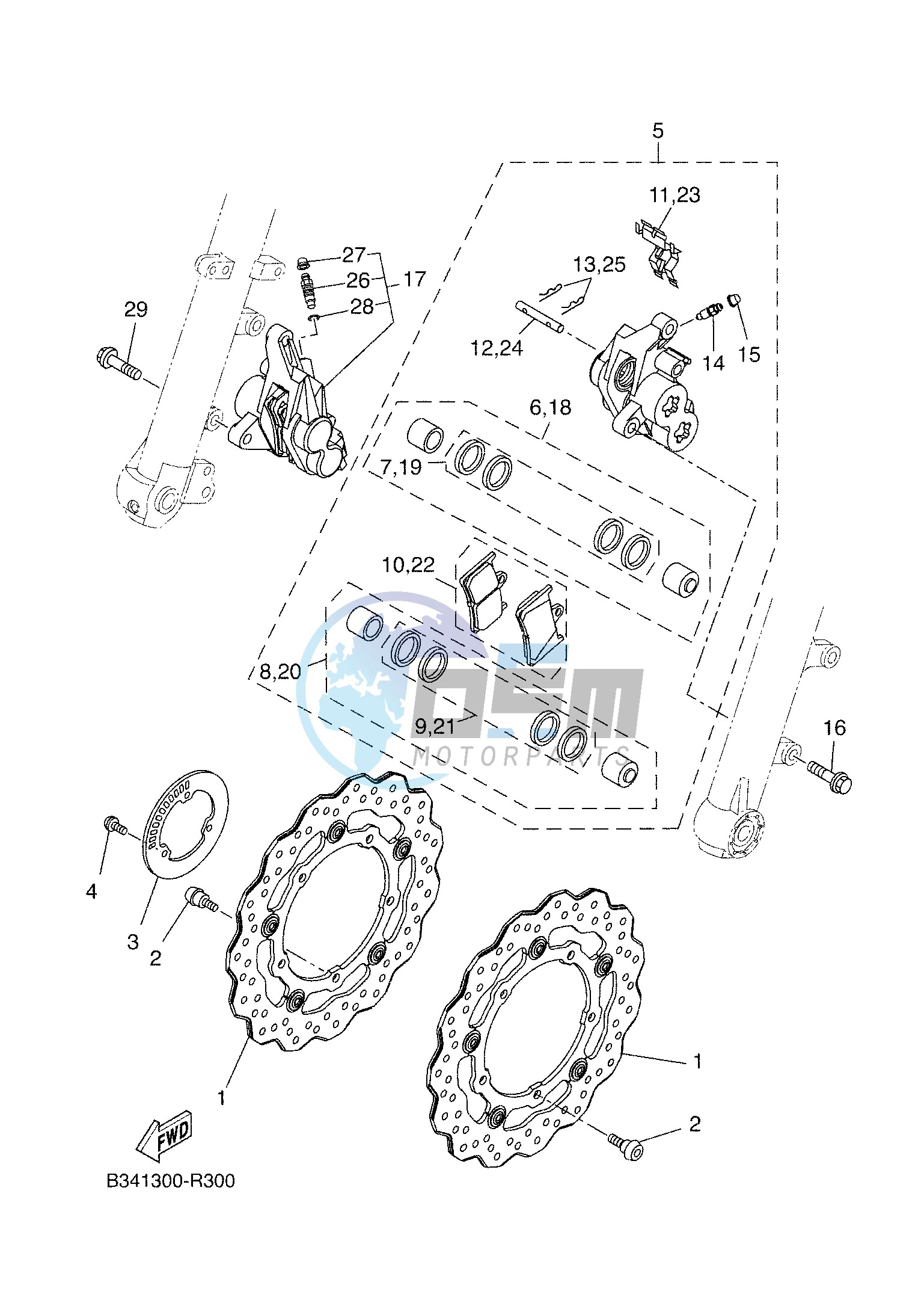 FRONT BRAKE CALIPER