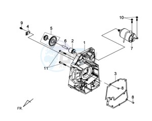 GTS 125 EFI drawing CRANKCASE RIGHT