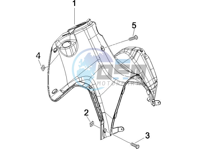 Front glove-box - Knee-guard panel