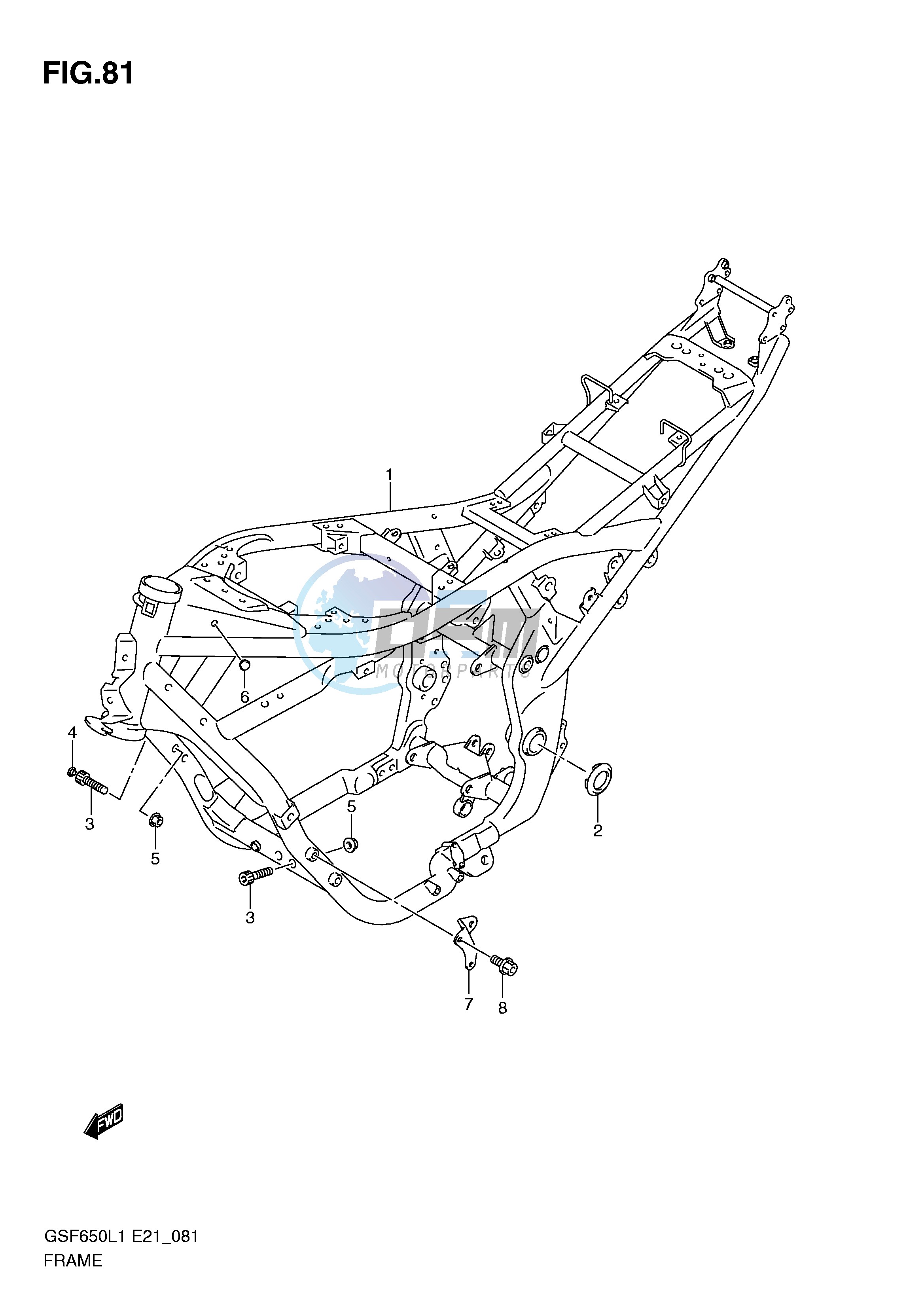 FRAME (GSF650SUL1 E21)