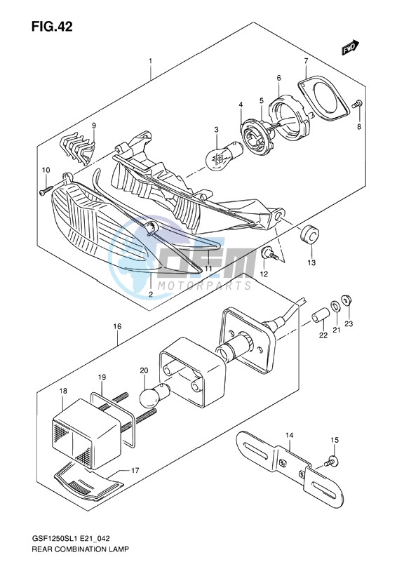 REAR COMBINATION LAMP