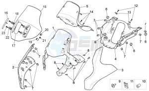 Pegaso Strada-Trail 650 ie drawing Front body I